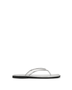 Veronica Beard Clea Jelly Flip-Flop Sandal - Silver/Clear