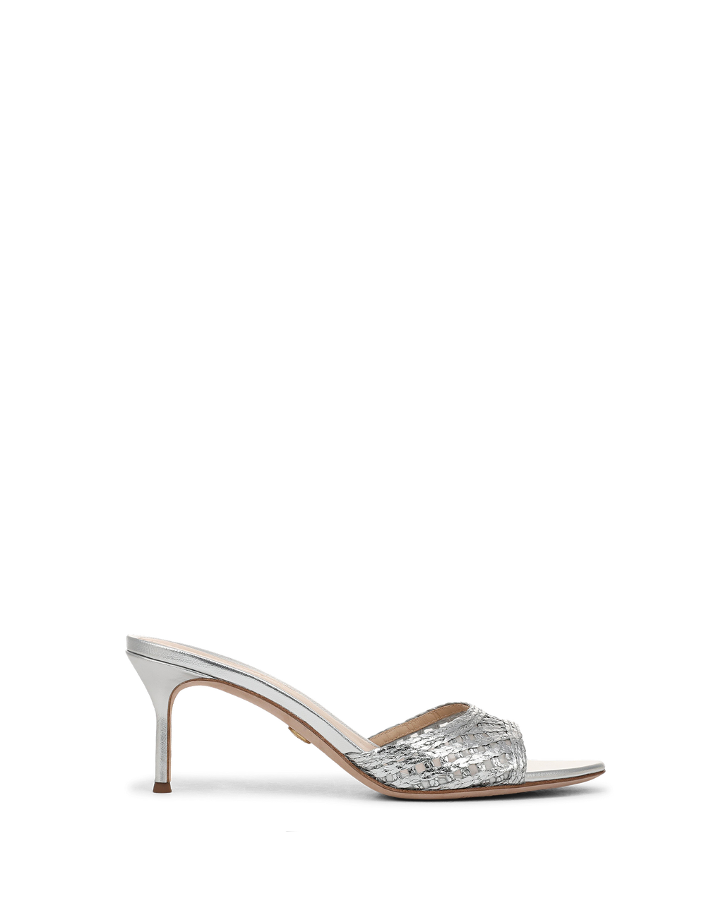 Veronica Beard Tia Raffia Sandal - Silver