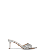 Veronica Beard Tia Raffia Sandal - Silver