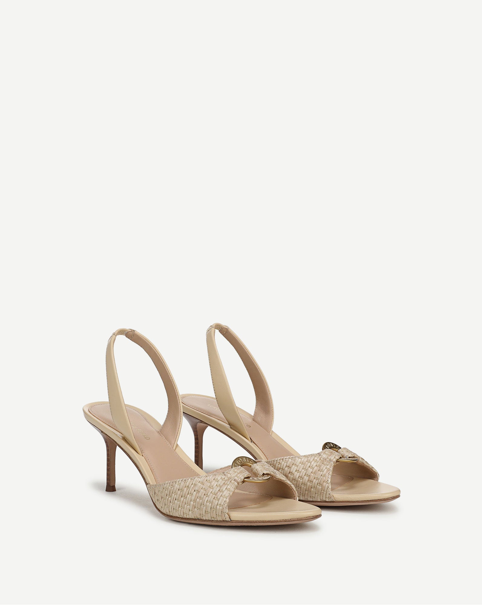 Veronica Beard Tia Raffia Slingback Sandal - Natural