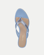 Veronica Beard Clea Jelly Wedge Sandal - Blue Jay