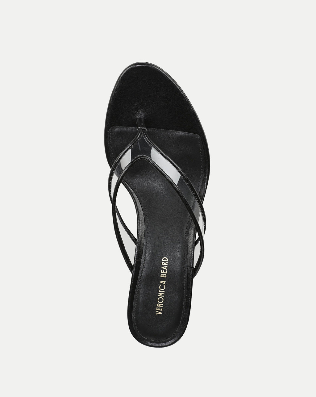 Veronica Beard Clea Jelly Wedge Sandal - Clear/Black