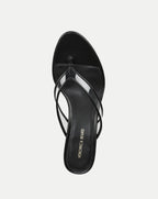 Veronica Beard Clea Jelly Wedge Sandal - Clear/Black