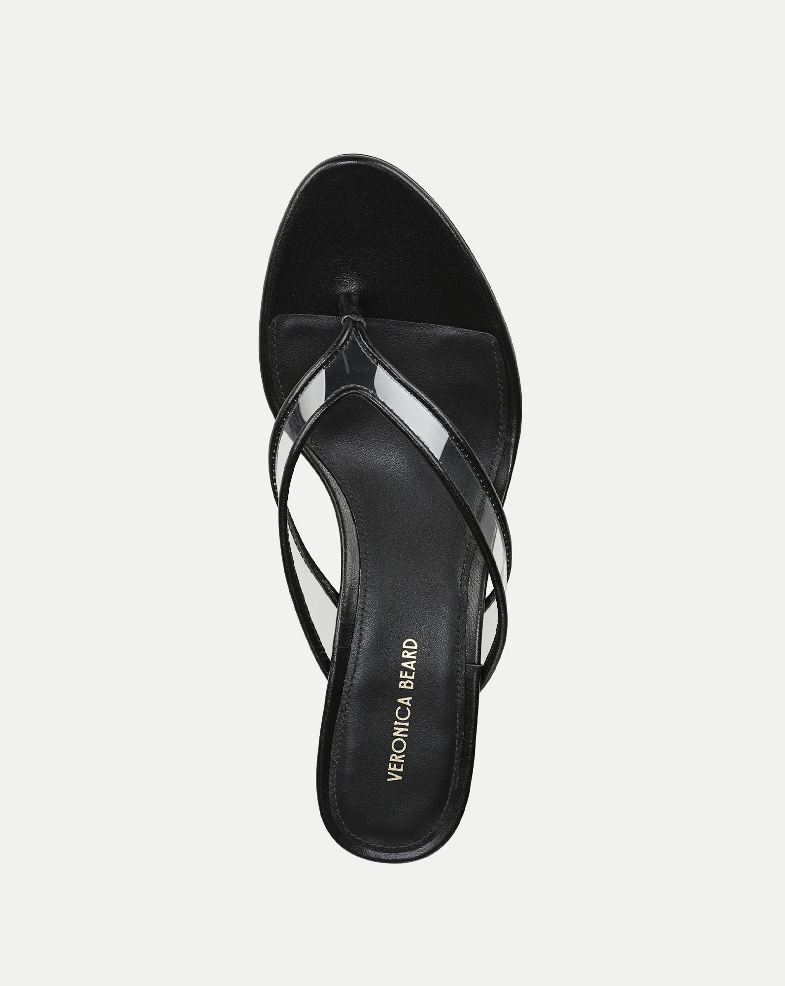 Veronica Beard Clea Jelly Wedge Sandal - Clear/Black