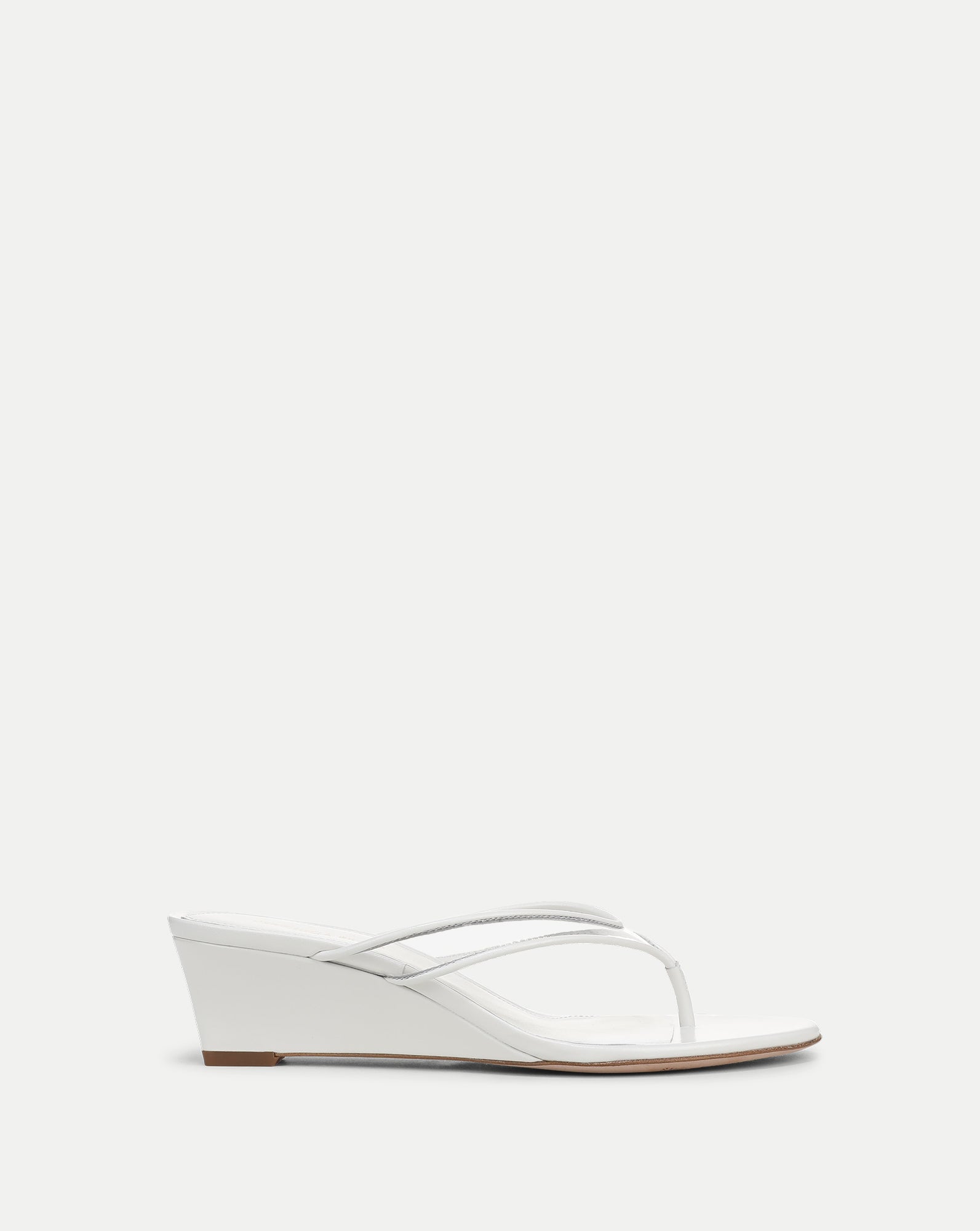 Veronica Beard Clea Jelly Wedge Sandal - Clear/Coconut