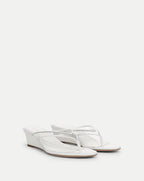 Veronica Beard Clea Jelly Wedge Sandal - Clear/Coconut