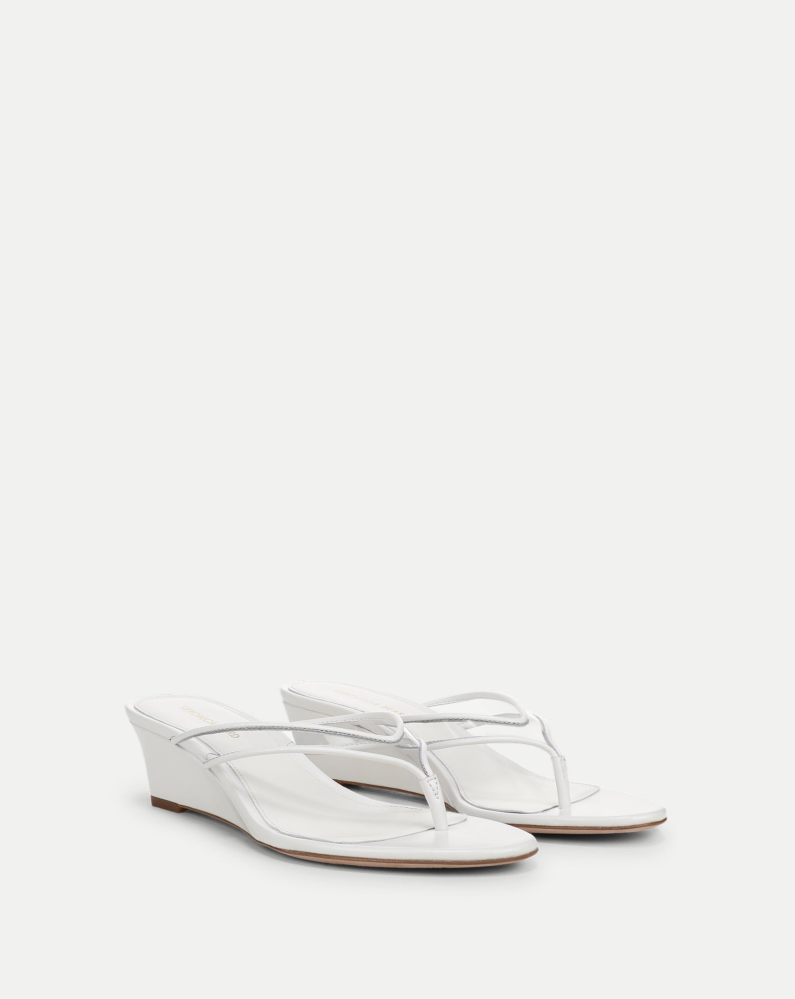 Veronica Beard Clea Jelly Wedge Sandal - Clear/Coconut