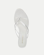 Veronica Beard Clea Jelly Wedge Sandal - Clear/Coconut