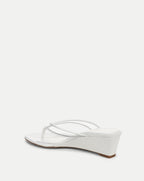 Veronica Beard Clea Jelly Wedge Sandal - Clear/Coconut