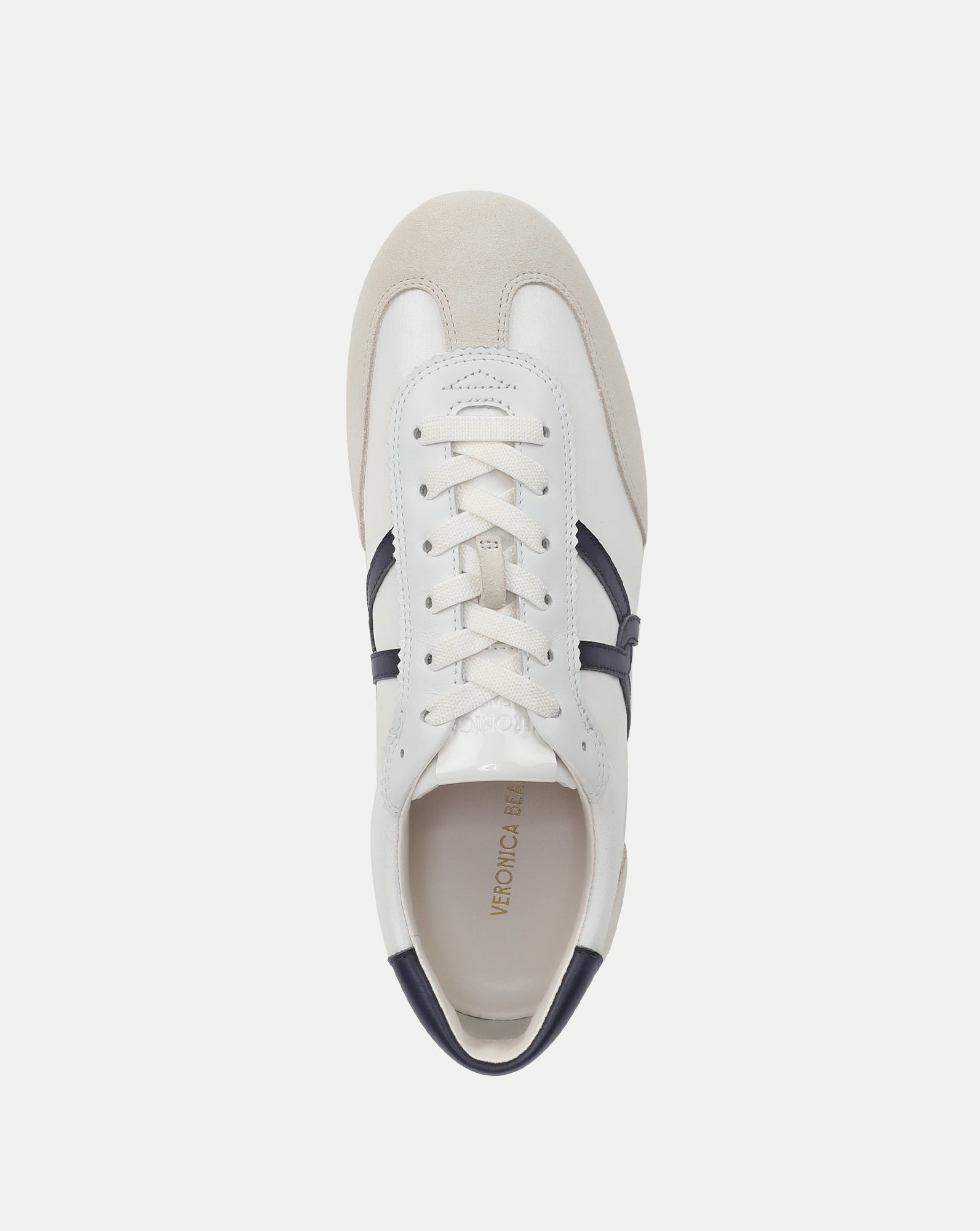 Veronica Beard Riviera Nylon Sneaker - Coconut/Navy