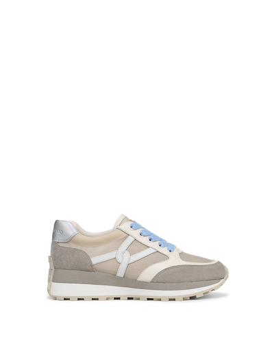 Veronica Beard Valentina Ripstop Sneaker - Sand/Silver