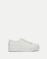 Veronica Beard Truett Platform Sneaker - Coconut