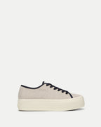 Veronica Beard Truett Platform Sneaker - Sand/Navy