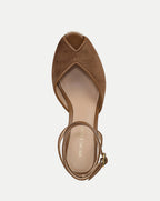 Veronica Beard Pasina Suede Espadrille - Chestnut