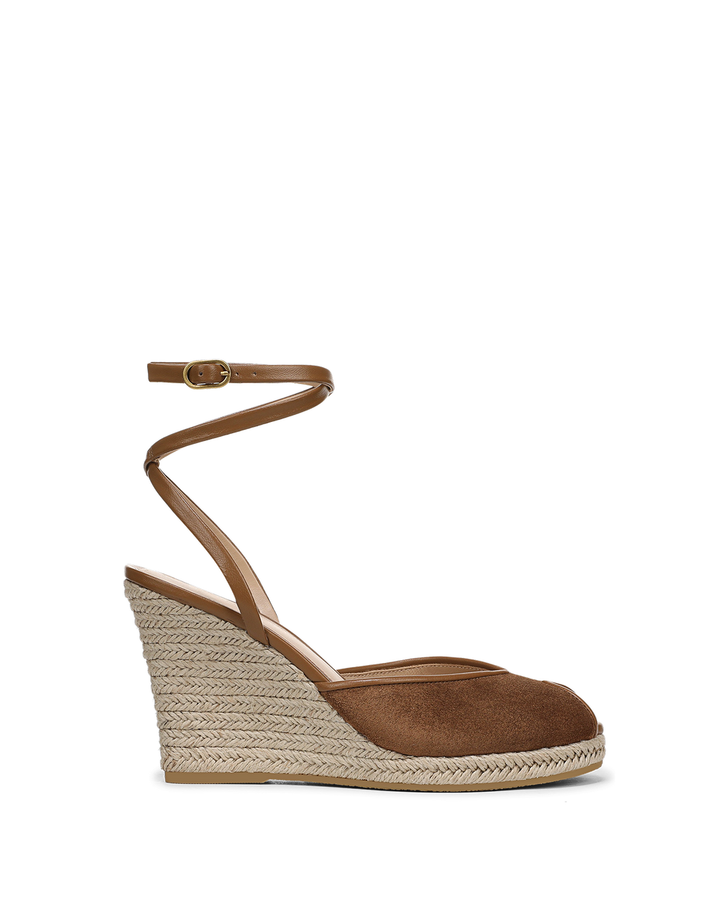 Veronica Beard Pasina Suede Espadrille - Chestnut