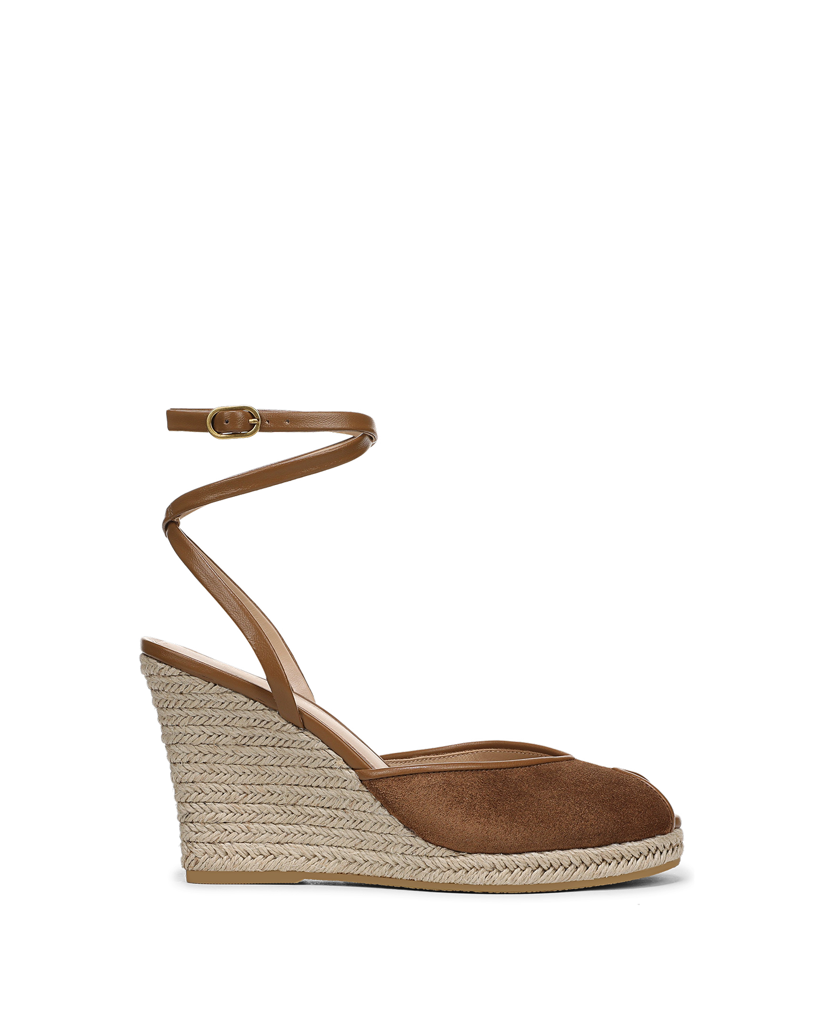 Veronica Beard Pasina Suede Espadrille - Chestnut