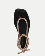 Veronica Beard Carmina Wrap Sandal - Hazelwood/Ecru