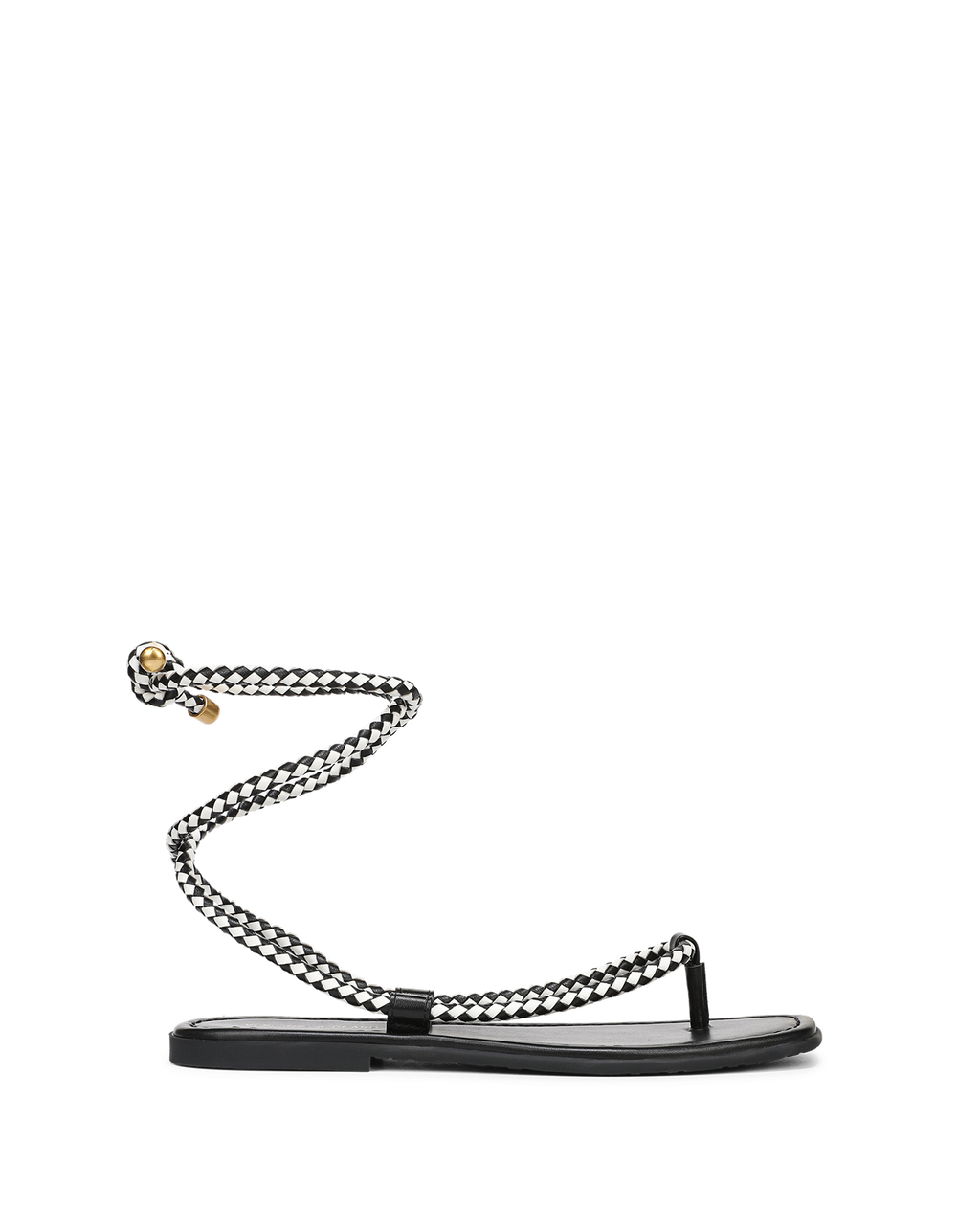 Veronica Beard Carmina Woven Cord - Black/Coconut