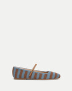 Veronica Beard Ellie Crochet Flat - Blue/Hazelwood