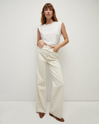 Veronica Beard Dree Muscle Tank Top - White