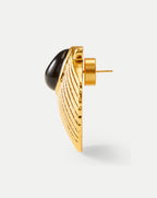Veronica Beard Shell Gold Earrings