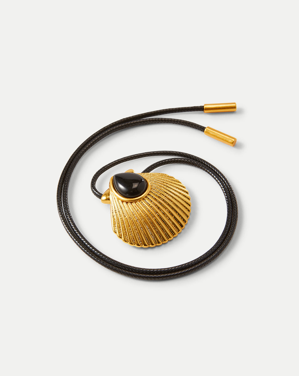 Veronica Beard Shell Cord Necklace