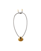 Veronica Beard Shell Cord Necklace Gold