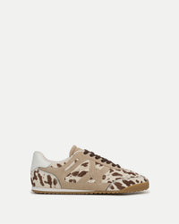 Veronica Beard Natalia Calf Hair Sneaker - Sand/Brown Multi