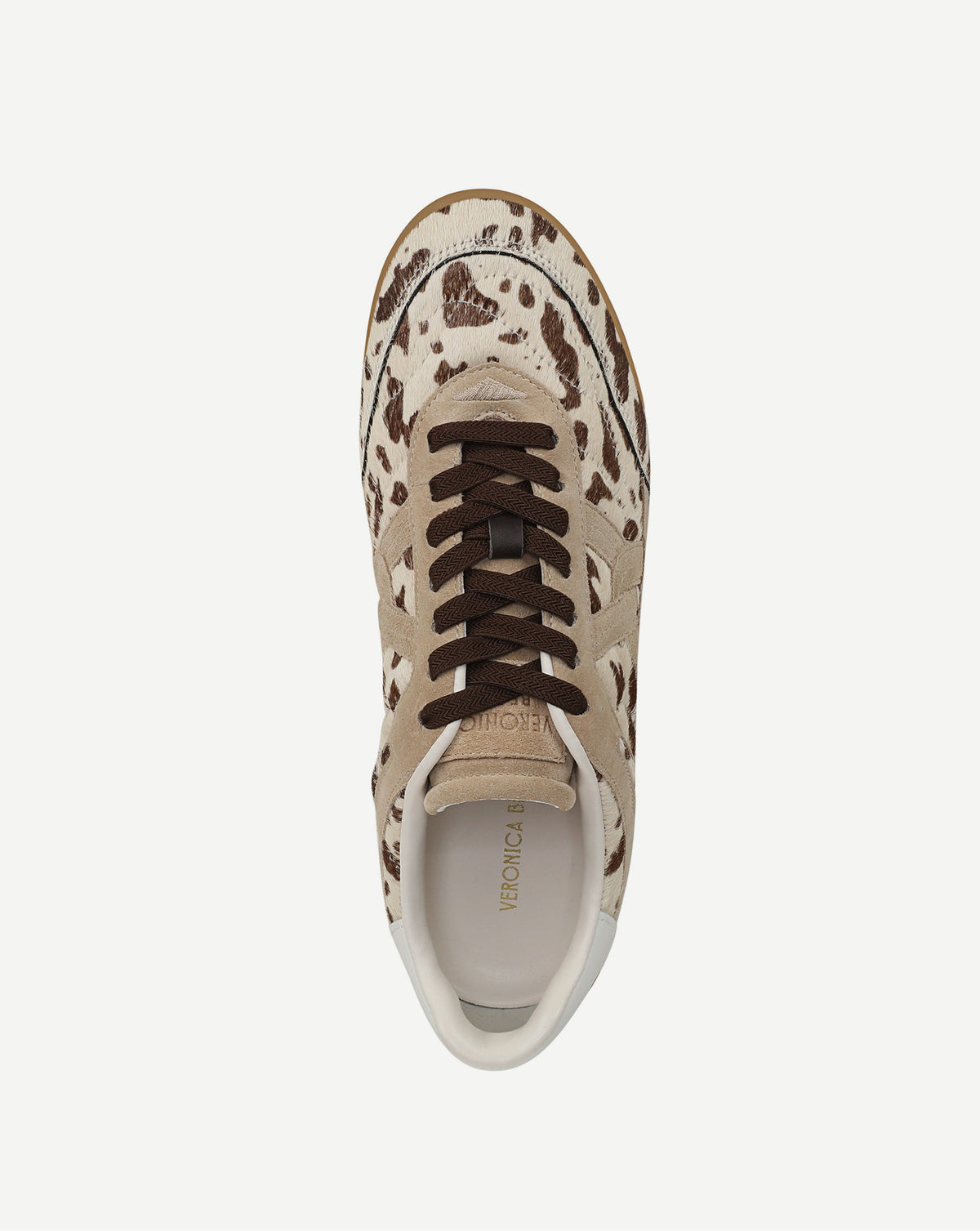 Veronica Beard Natalia Calf Hair Sneaker - Sand/Brown Multi