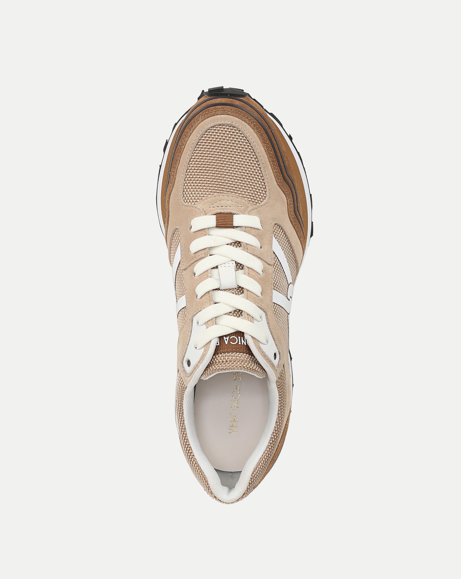 Veronica Beard Valentina Sport Sneaker - Chestnut/Ecru