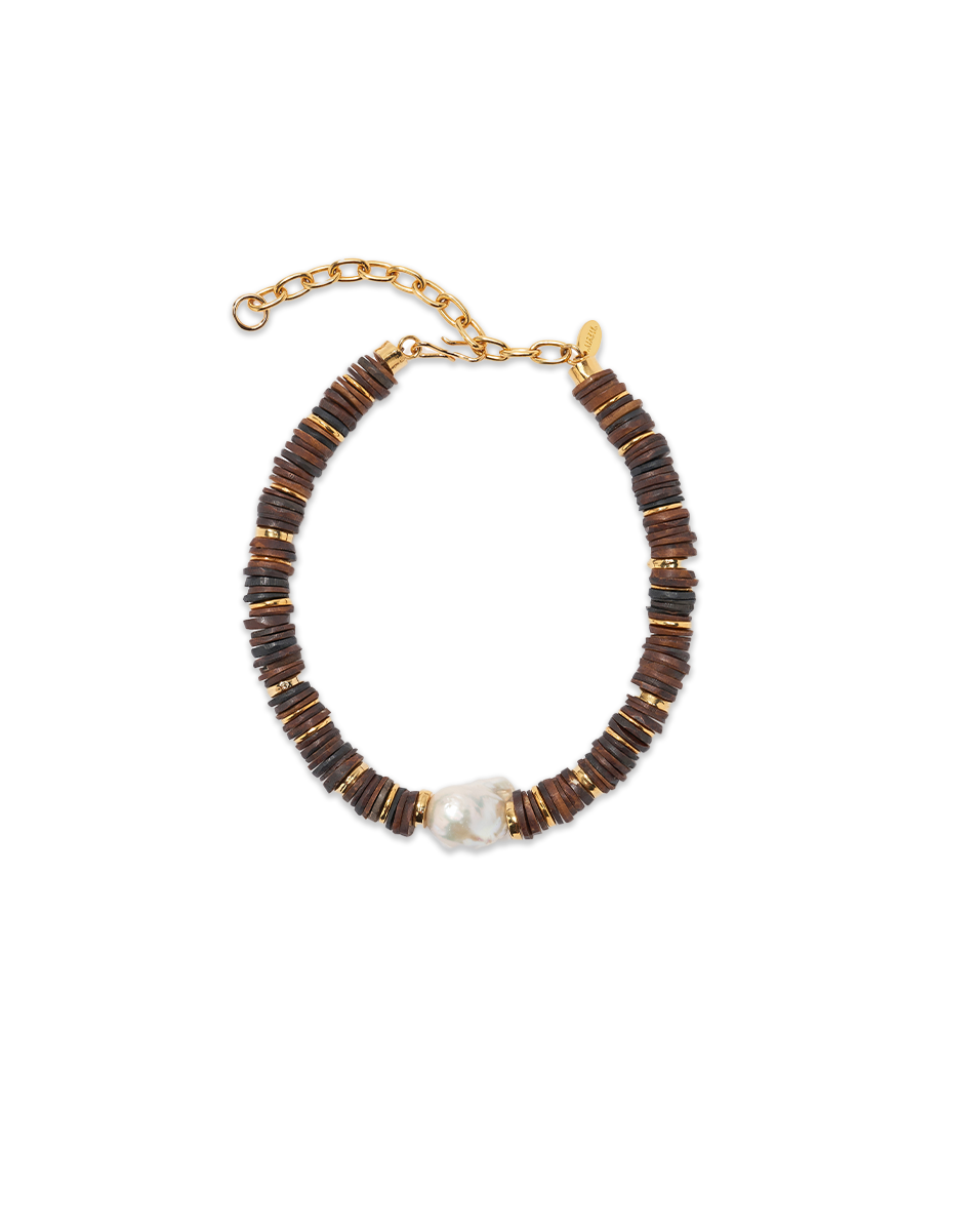 Veronica Beard Bilbao Collar Necklace Brown