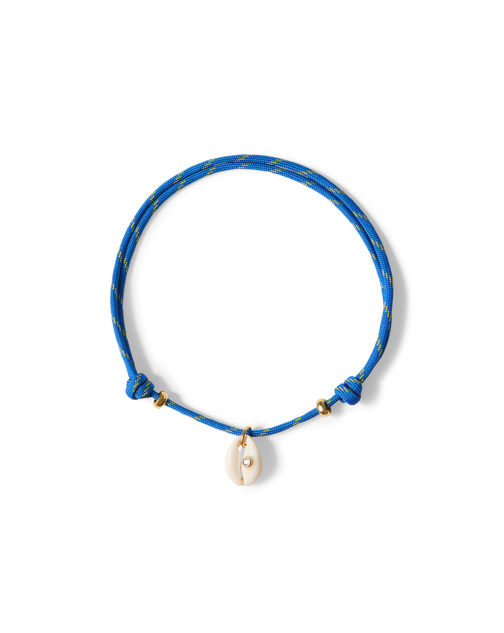 Veronica Beard Lyle Cowrie Shell Necklace Blue