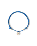 Veronica Beard Lyle Cowrie Shell Necklace Blue