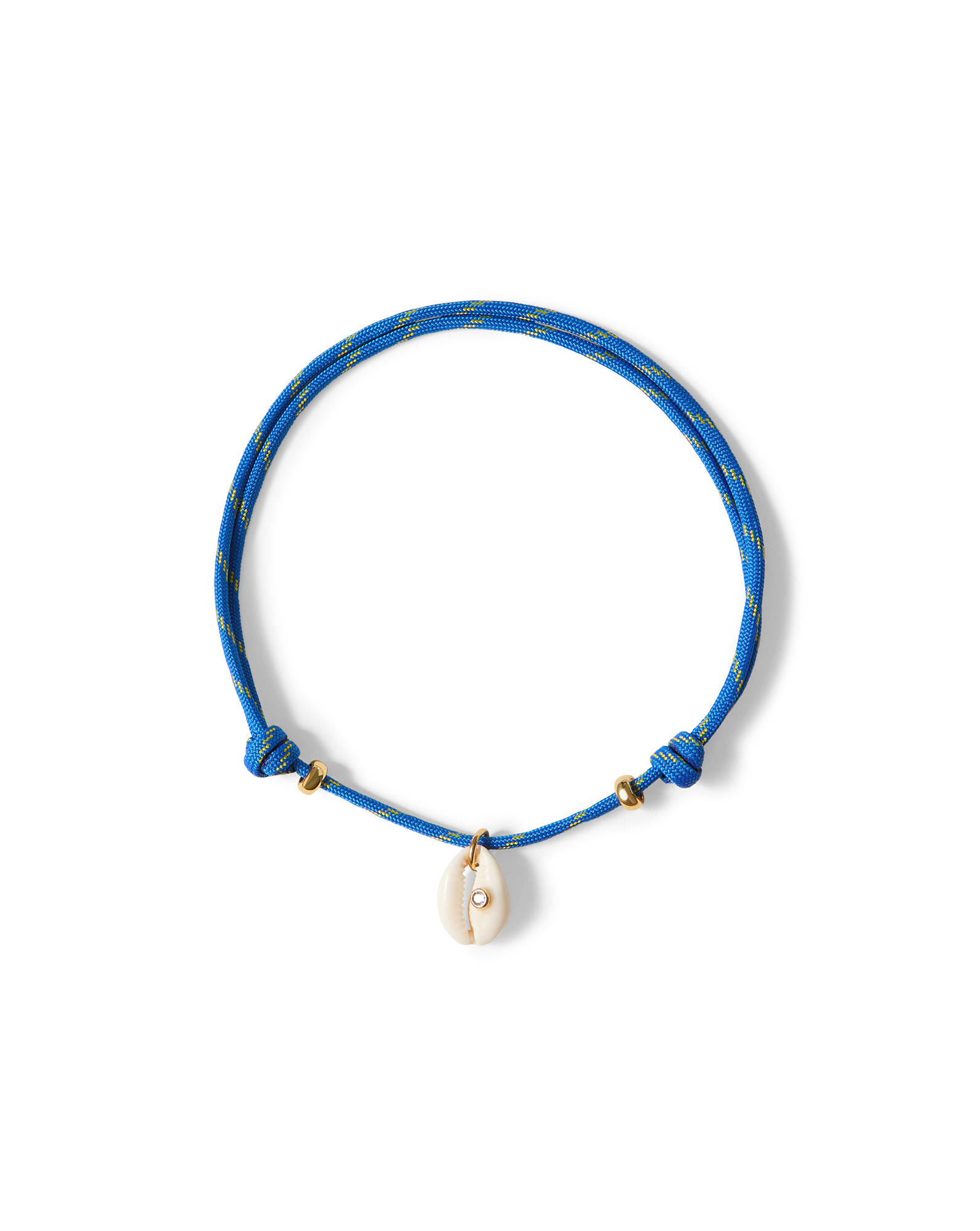 Veronica Beard Lyle Cowrie Shell Necklace Blue