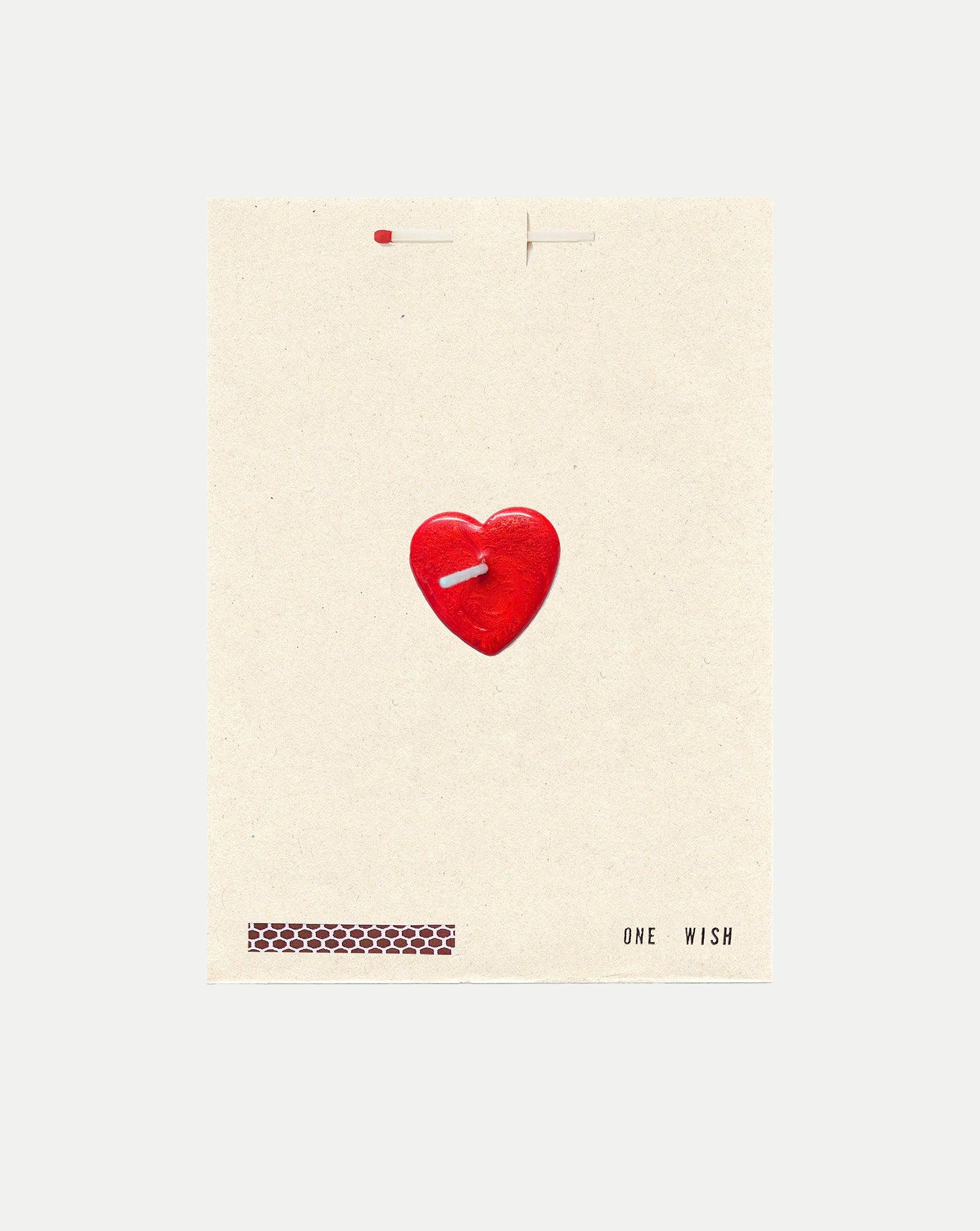 Veronica Beard Red Heart Wish Card - Red
