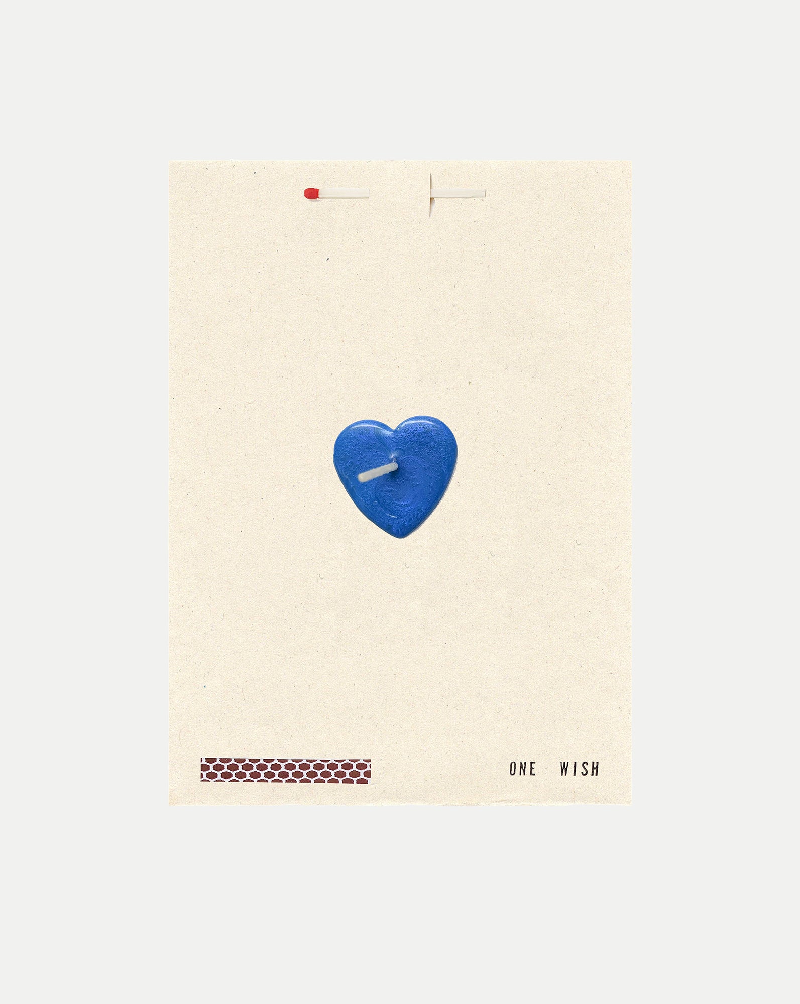 Veronica Beard Blue Heart Wish Card - Blue
