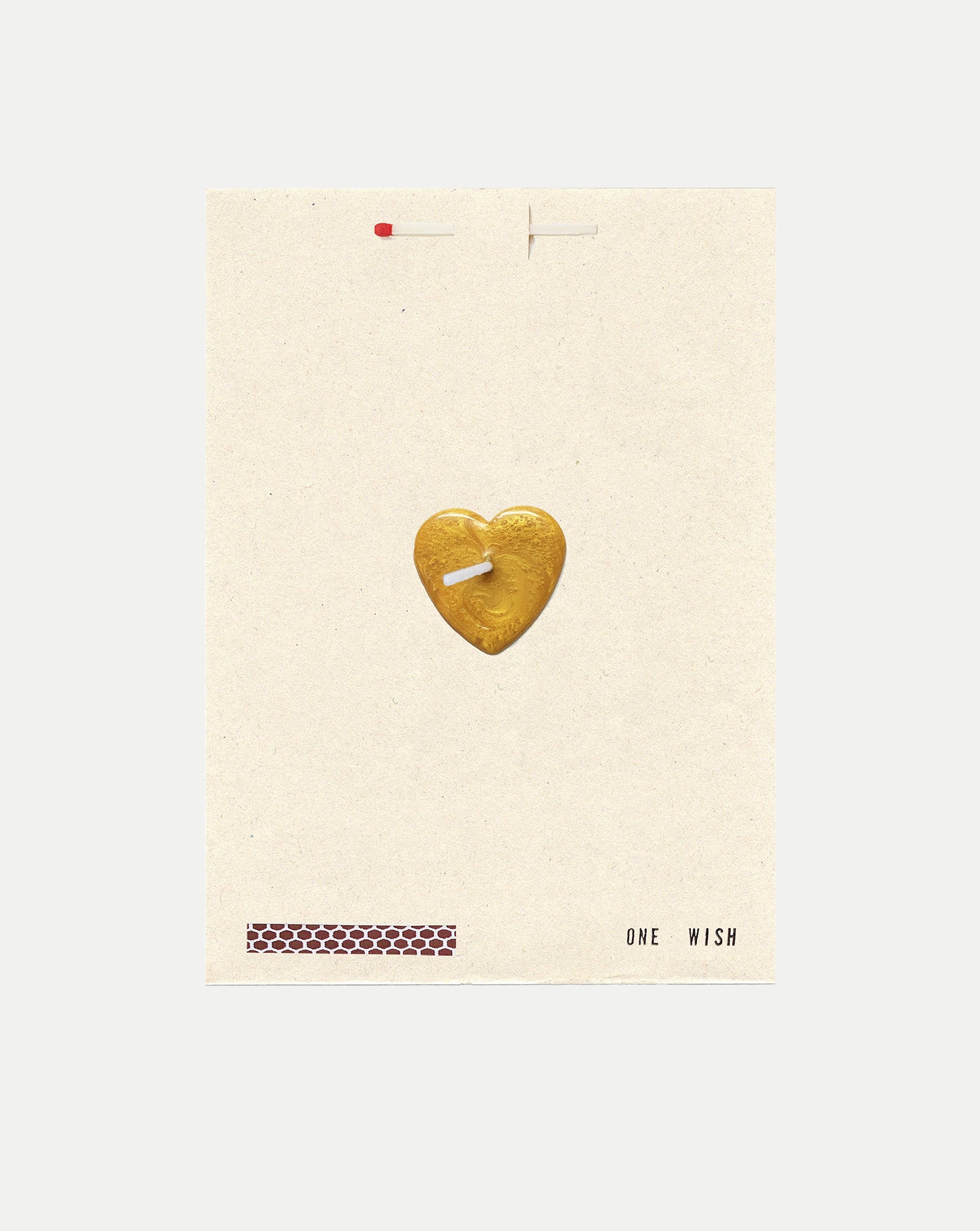 Veronica Beard Gold Heart Wish Card - Gold