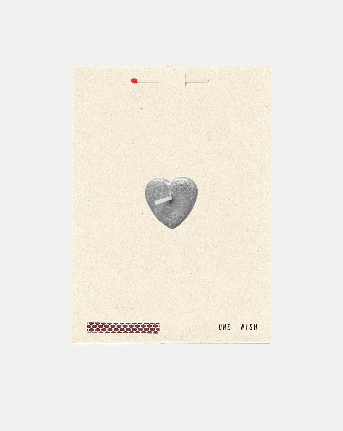 Veronica Beard Silver Heart Wish Card - Silver