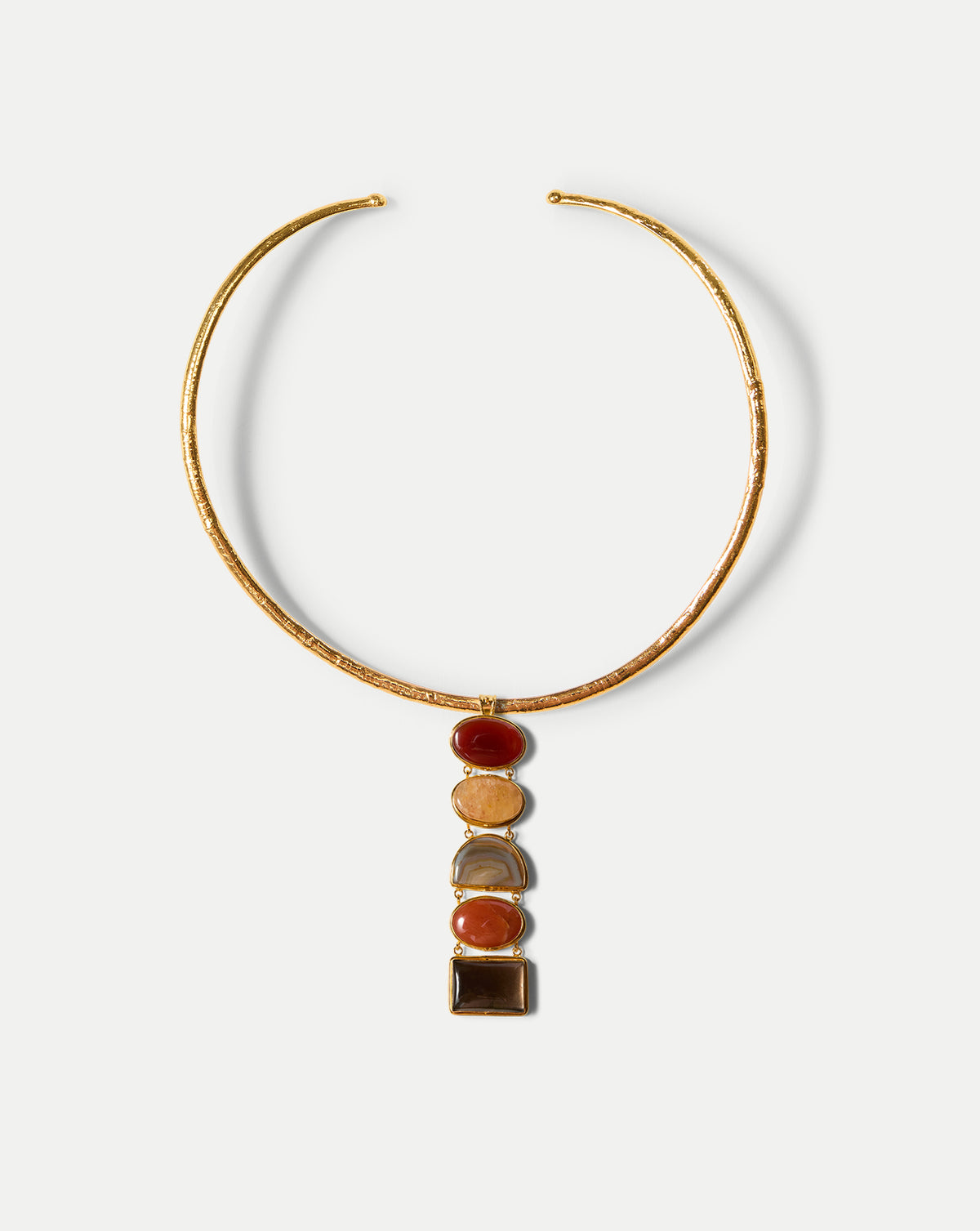 Torque Semi-Precious Stone Necklace in Multi | Veronica Beard CA ...