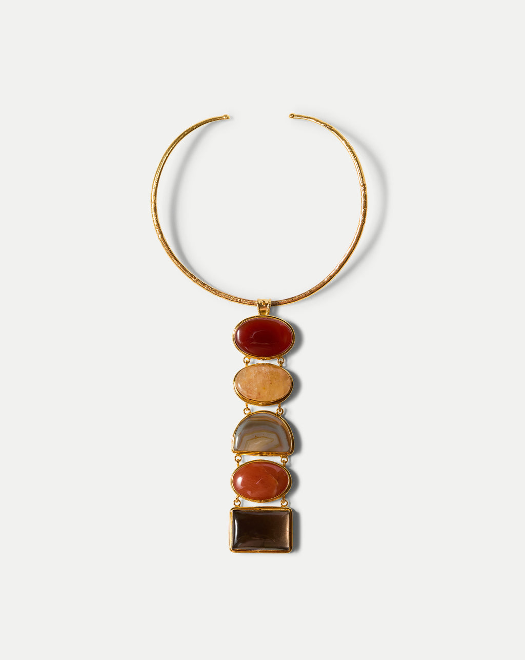 Veronica Beard Torque Semi-Precious Stone Necklace - Multi