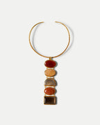 Veronica Beard Torque Semi-Precious Stone Necklace - Multi