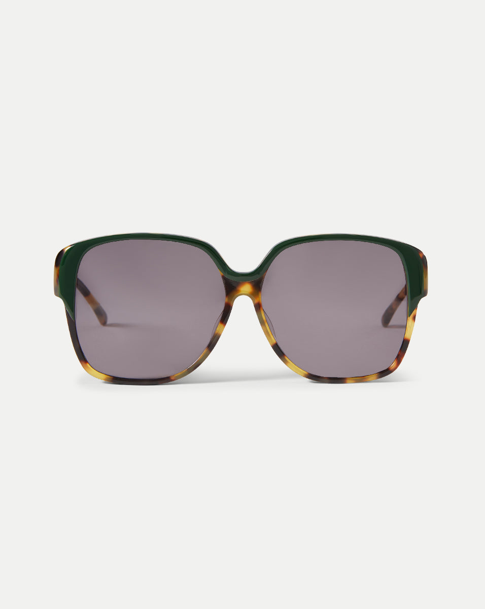 Veronica Beard Brigitte Oversized Sunglasses - Green