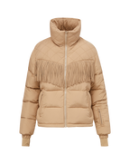 Veronica Beard Fairbanks Fox Puffer Jacket - Khaki