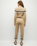 Veronica Beard Fairbanks Blanche Knit Turtleneck - Khaki