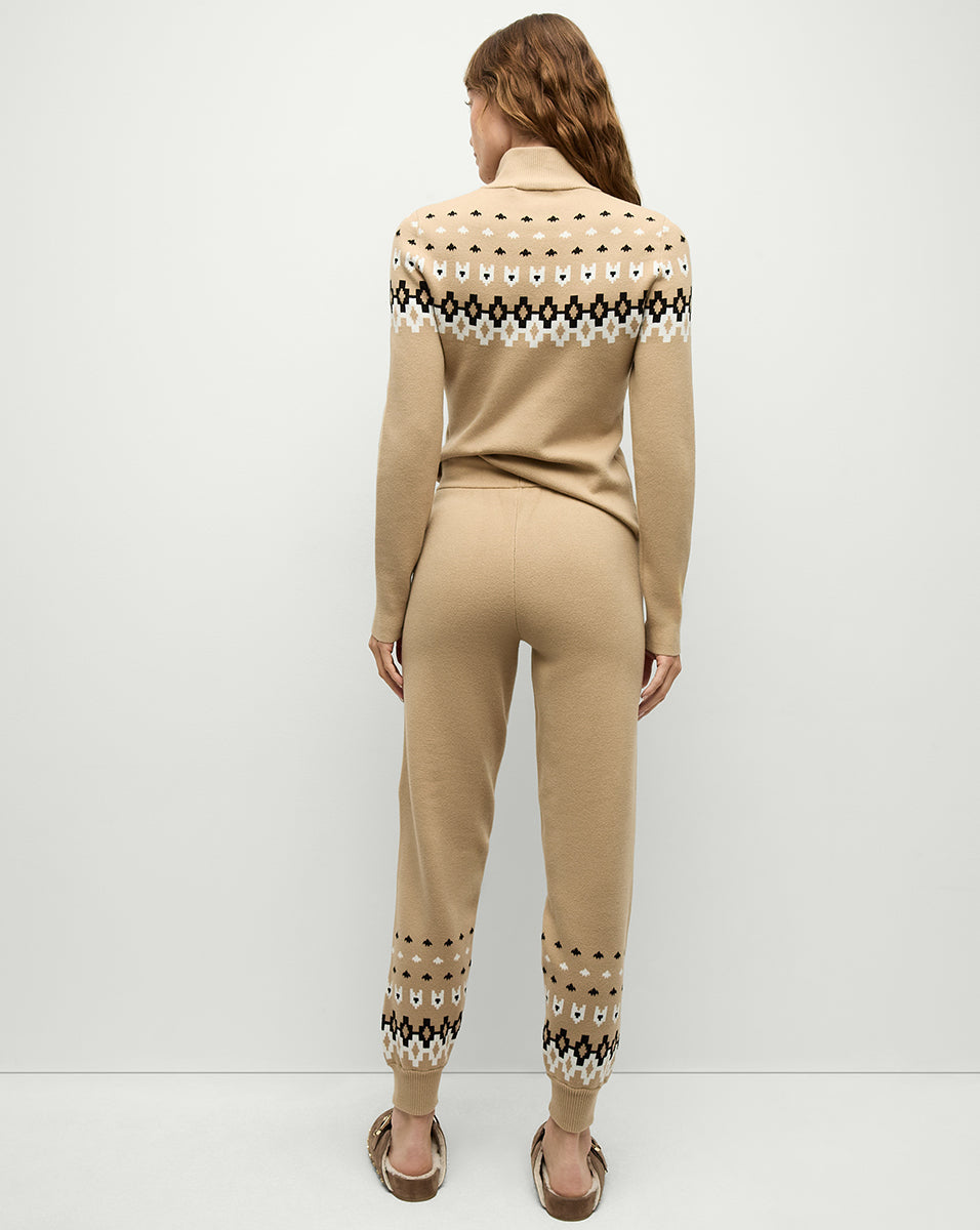 Veronica Beard Fairbanks Blanche Knit Turtleneck - Khaki