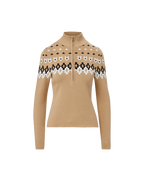 Veronica Beard Fairbanks Blanche Knit Turtleneck Khaki
