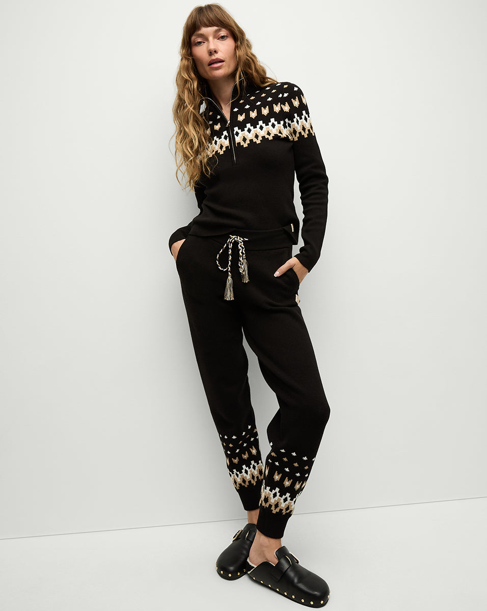 Veronica Beard Fairbanks JoJo Knit Jogger - Black