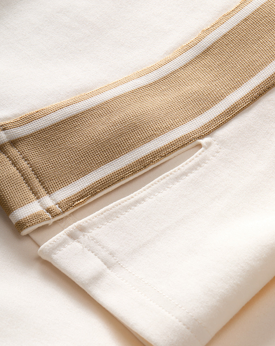 Veronica Beard Sun Valley Petra Flare Pants - Natural/White