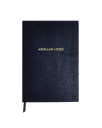Veronica Beard Lizard-Embossed Notebook Midnight