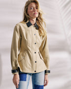 Veronica Beard Talla Peplum Jacket - Sand